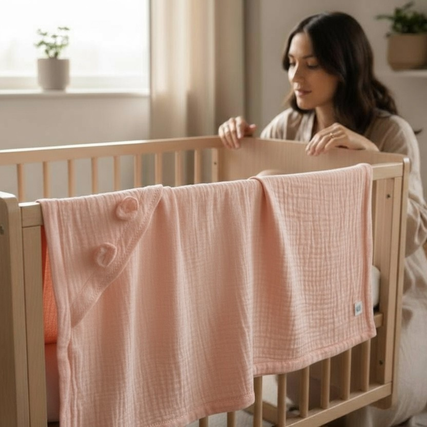 Muslin Hooded Baby Towel — 100% Double Gauze Cotton