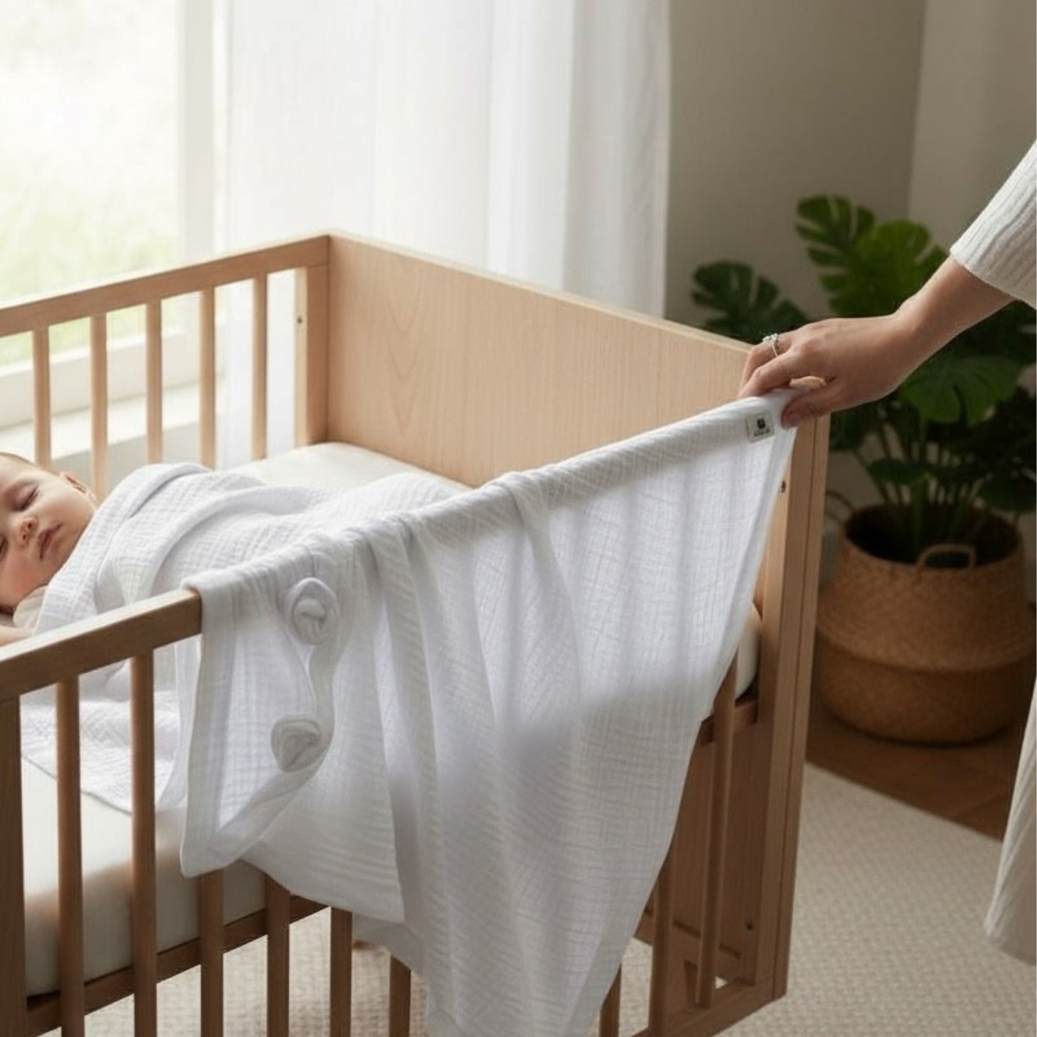 Muslin Hooded Baby Towel — 100% Double Gauze Cotton