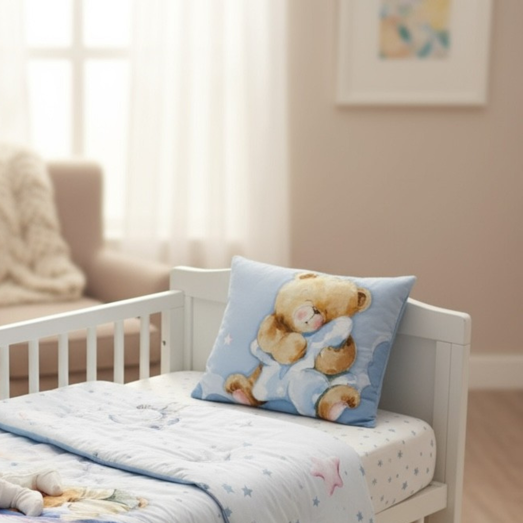 Dream Whale Voyage: 3-Piece 100% Cotton Baby Bedding Set